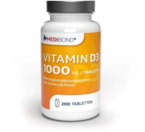 Vitamin D3 1.000 I.E. Medibond 200 Tabletten