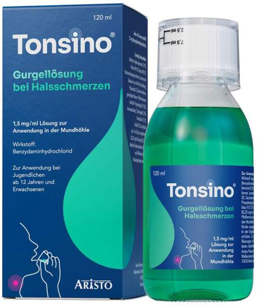 Tonsino Gurgellösung bei Halsschmerzen 120 ml