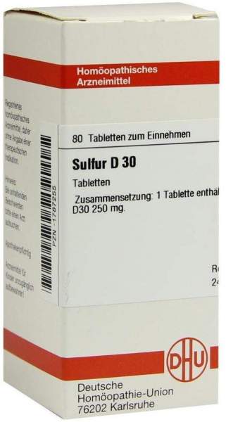Sulfur D30 80 Tabletten