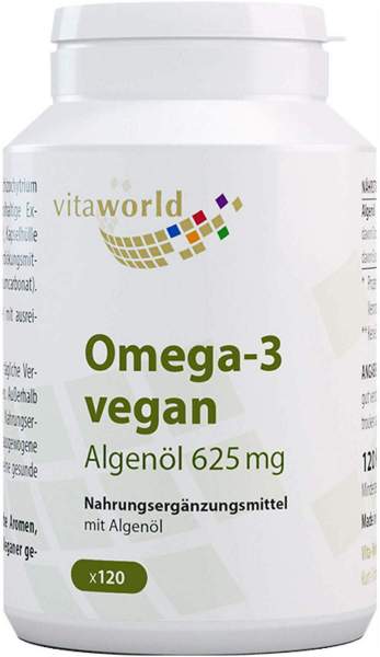 Algenöl 625 mg Omega-3 vegan 120 Kapseln