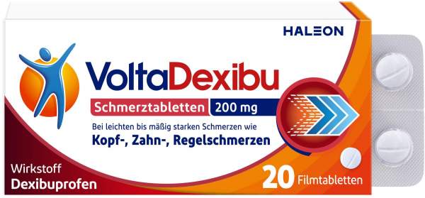 VoltaDexibu Schmerztabletten 200 mg 20 Filmtabletten