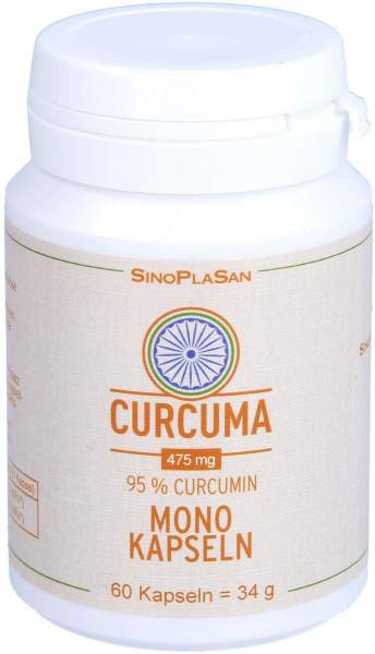 Curcuma 475 mg 95 % Curcumin 60 Mono-Kapseln