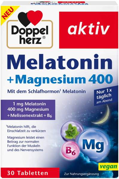 Doppelherz Melatonin + Magnesium 400 30 Tabletten