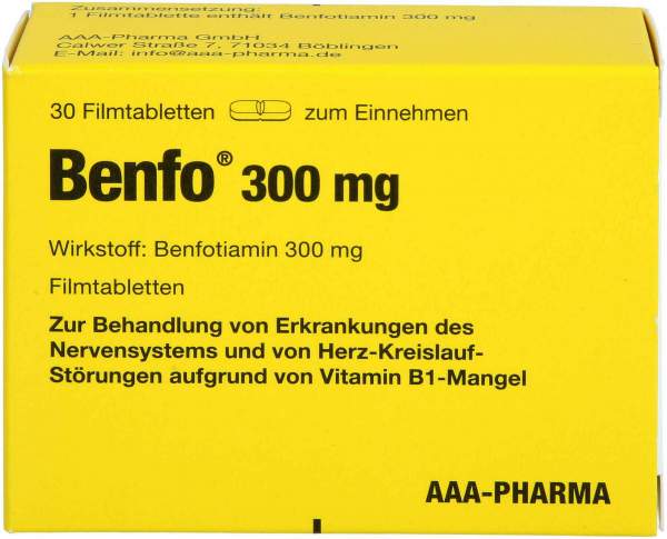 Benfo 300 mg 30 Filmtabletten