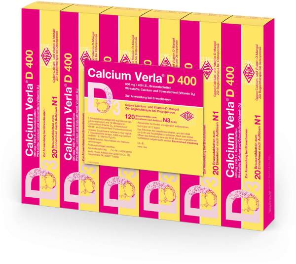 Calcium Verla D 400 120 Brausetabletten