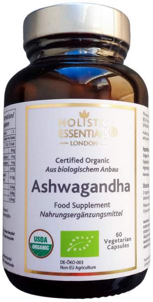 Ashwagandha Bio Kräuter Kapseln 60 Stück
