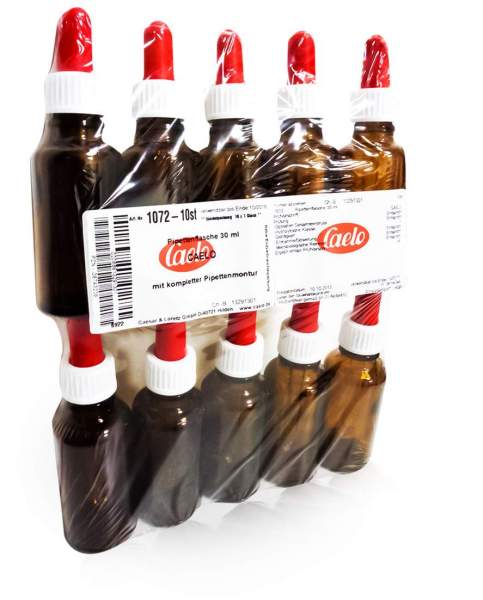 Pipettenflasche 30 ml Mit Kompletter Pipettenmontur 10 Flasche
