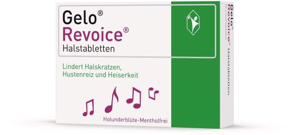 GeloRevoice Halstabletten Holunderblüte - Mentholfrei 60 Lutschtabletten