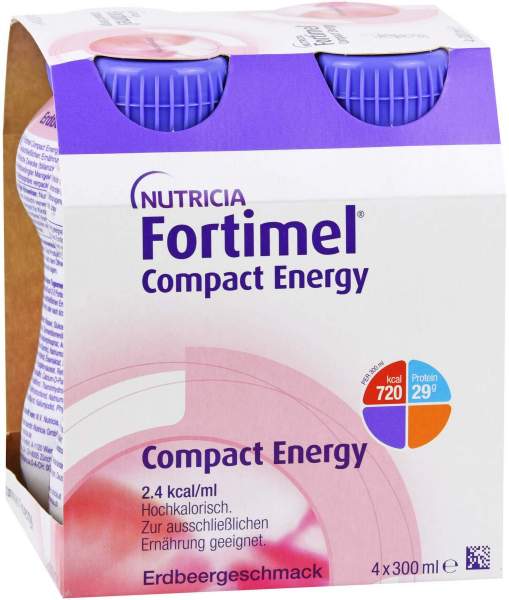 Fortimel Compact Energy Erdbeere 4 X 300 ml