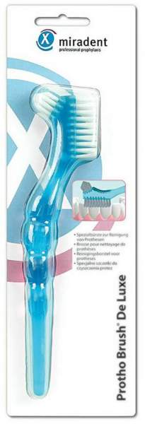 Miradent Prothesenbürste Protho Brush Blau 1 Zahnbürste