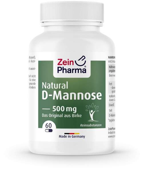 Natural D Mannose 500 mg 60 Kapseln
