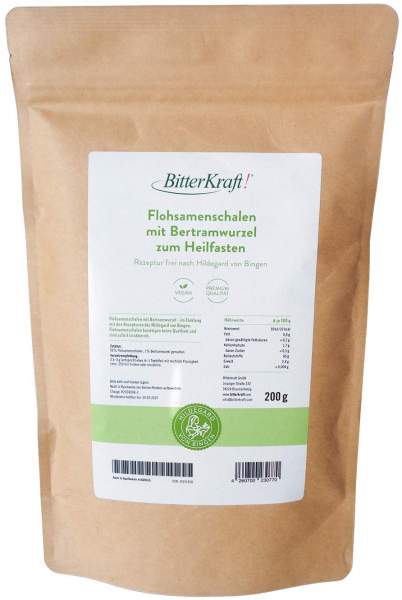 Flohsamenschalen Mit Bertramwurzel Gemahlen