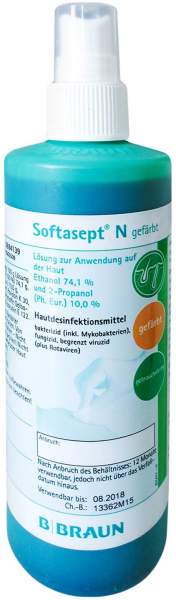 Softasept N Gefärbt Sprühflasche 250 ml Lösung