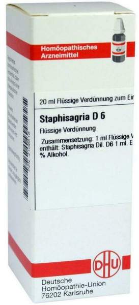 Dhu Staphisagria D6 20 ml Dilution
