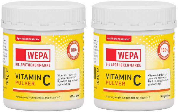 Wepa Vitamin C 2 x 100 g Pulver
