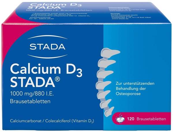 Calcium D3 Stada 1000 mg 880 I.E. 120 Brausetabletten