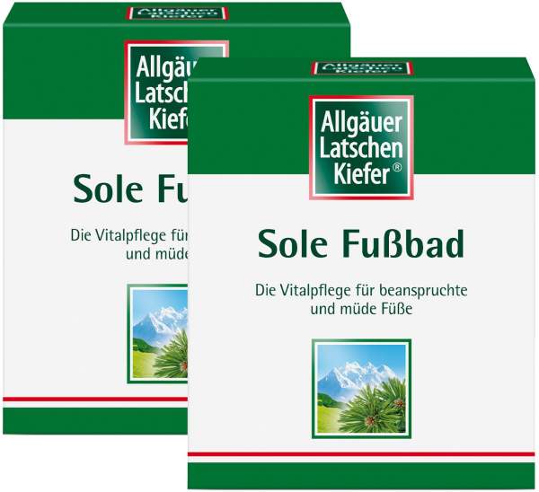 Allgäuer Latschenkiefer Sole Fußbad 2x 10 x 10 g Beutel