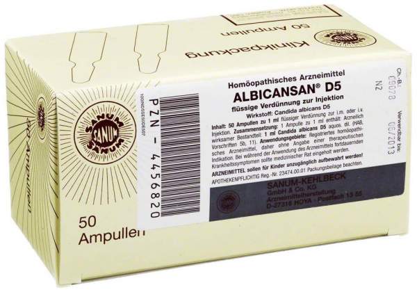 Albicansan D 5 50 X 1 ml Ampullen
