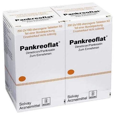 Pankreoflat 200 Überzogene Tabletten
