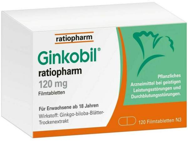 Ginkobil ratiopharm 120 mg 120 Filmtabletten