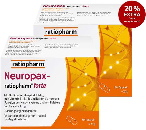 Neuropax-ratiopharm forte 2 x 80 Kapseln