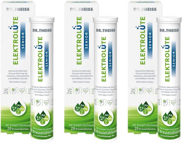 Dr.Theiss Elektrolüte Senior Brausetabletten 3 x 20 Stück