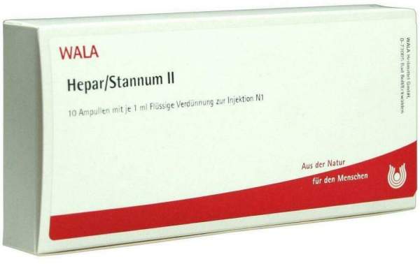 Wala Hepar Stannum II 10 X 1 ml Ampullen