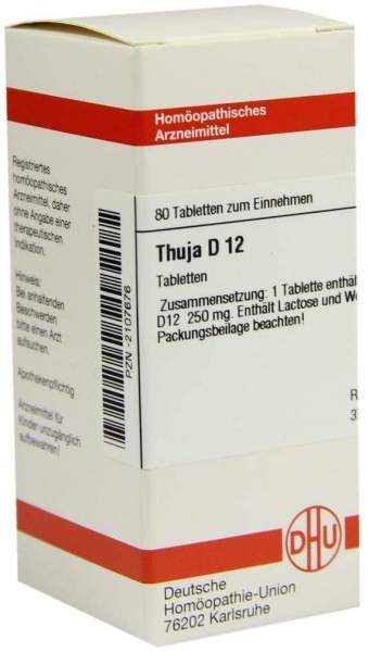 DHU Thuja D12 80 Tabletten