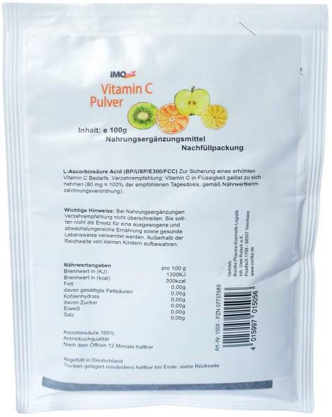 Ascorbinsäure Vitamin C Nachf. Pulver 100g