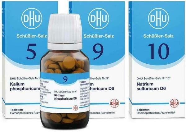 DHU Schüßler-Salze Kur mit dem Mineralsalz des Stoffwechsels Nr. 5+9+10 3 x 200 Tabletten