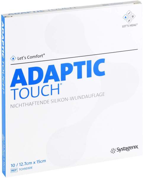 Adaptic Touch 12,7 x 15 cm non-adhe.Sil.Wundauflage 10 Stück