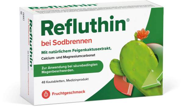 Refluthin Kautabletten Fruchtgeschmack 48 Stück