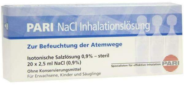 Pari Nacl Inhalationslösung Ampullen 20 x 2,5 ml