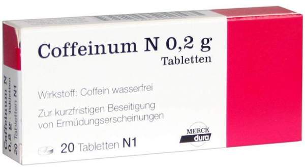 Coffeinum N 0,2 G 20 Tabletten