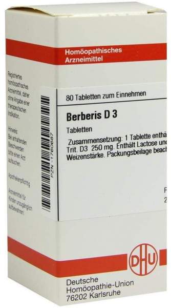 Berberis D3 80 Tabletten