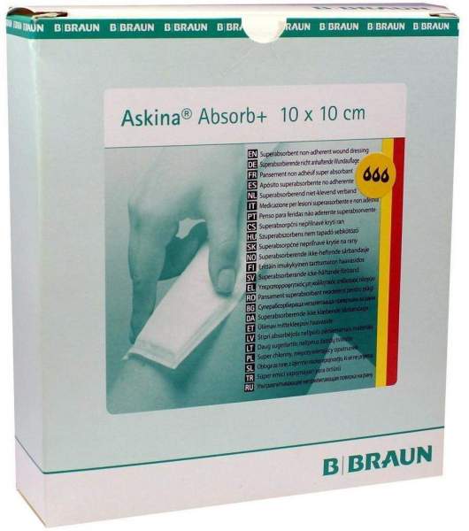 Askina Absorb+ Wundgaze 10x10 cm