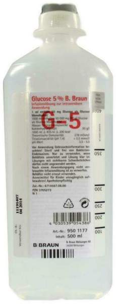 Glucose 5% B.Braun Ecoflac Plus 500 ml