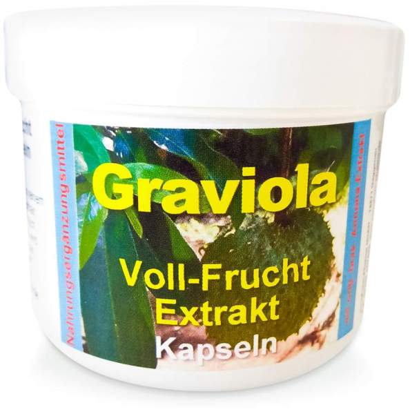 Graviola Vollextrakt 600 mg 150 Kapseln