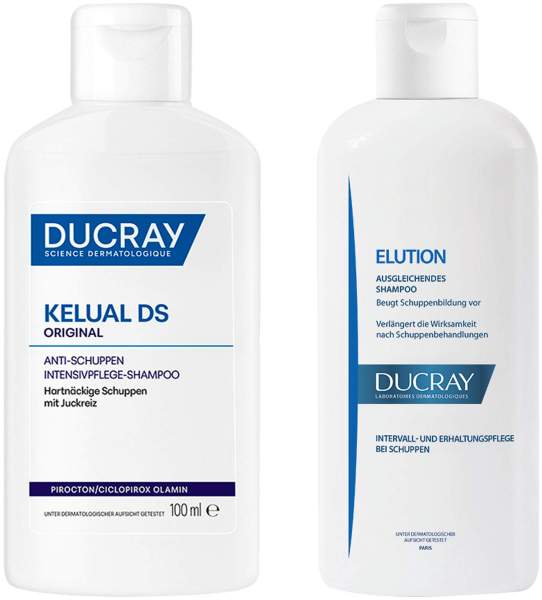 Ducray Kelual DS Anti-Schuppen Shampoo 100 ml + Elution ausgl. Shampoo 100 ml