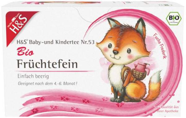 H&amp;S Bio Baby- und Kindertee Früchtefein 20 Filterbeutel