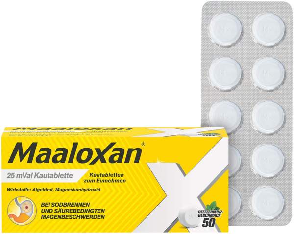 Maaloxan 25 mVal 50 Kautabletten