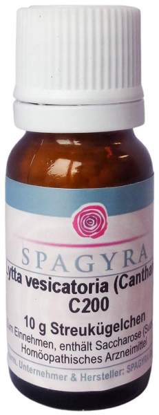 Lytta Vesicatoria Cantharis C 200 Globuli 10 G
