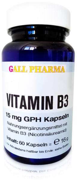 Vitamin B3 15 mg Gph Kapseln 60 Kapseln