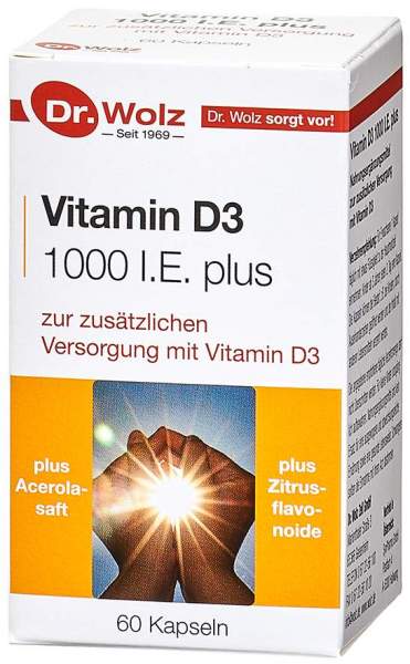 Vitamin D3 1000 I.E. Plus Dr.Wolz 60 Kapseln