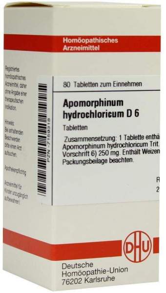 Apomorphinum Hydrochloric. D 6 Tabletten
