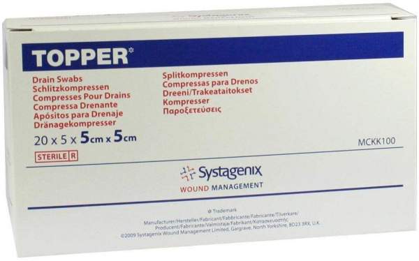 Topper Schlitzkompr.Steril 5x5 cm