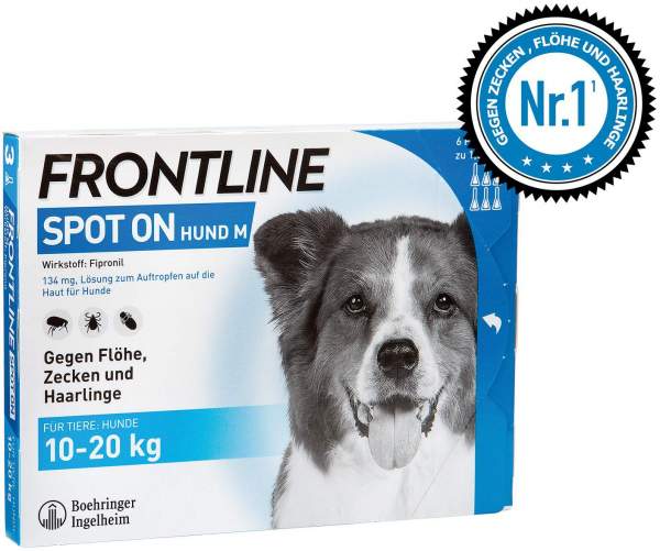 Frontline Spot On Hund M 10-20 kg 6 Pipetten