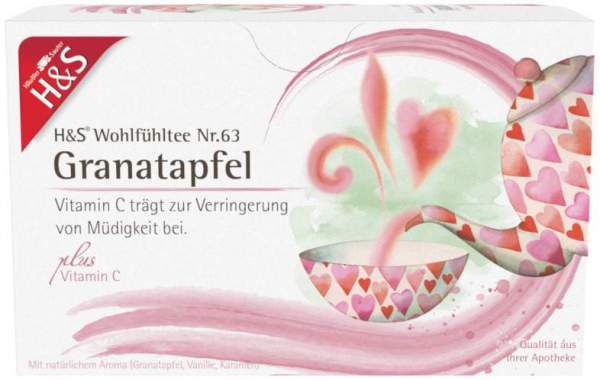 H&amp;S Granatapfel Mit Vitamin C 20 Filterbeutel