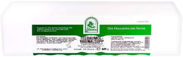 Teebaum Öl Vaginalsuppositorien 24 Stück