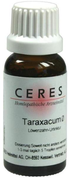 Ceres Taraxacum 20 ml Urtinktur